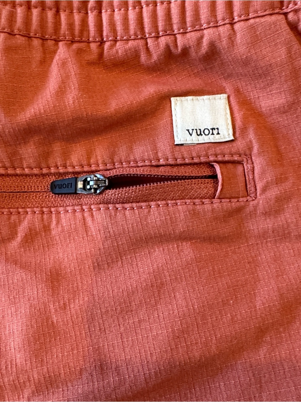 Vuori Vintage Ripstop Organic Cotton Sun Washed Orange Shorts Size XS - Picture 8 of 15